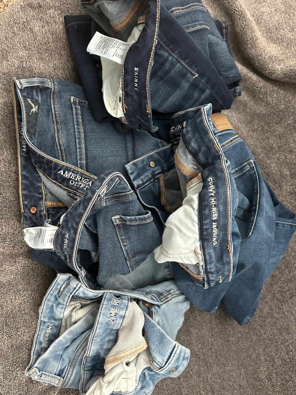 American Eagle Outfitters Menβs Blue Slim Jeans Bundle